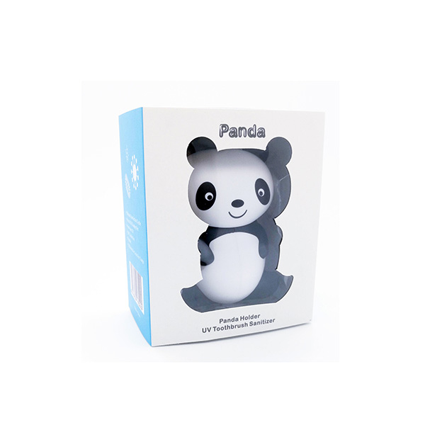 New Items Rechargeable Panda Portable USB Travel UV Toothbrush Sterilizer Holder UVC Toothbrush Sanitizer Cute Gift For children